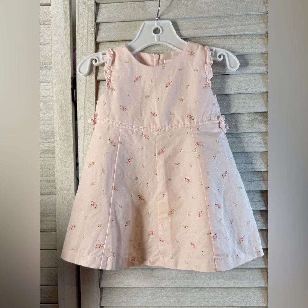 Gymboree Pink Floral Kids Dress. Vintage. Great Condition. Size 3/6 Months